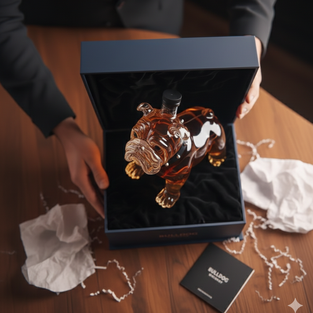 Licorera de Cristal | Edición Bulldog