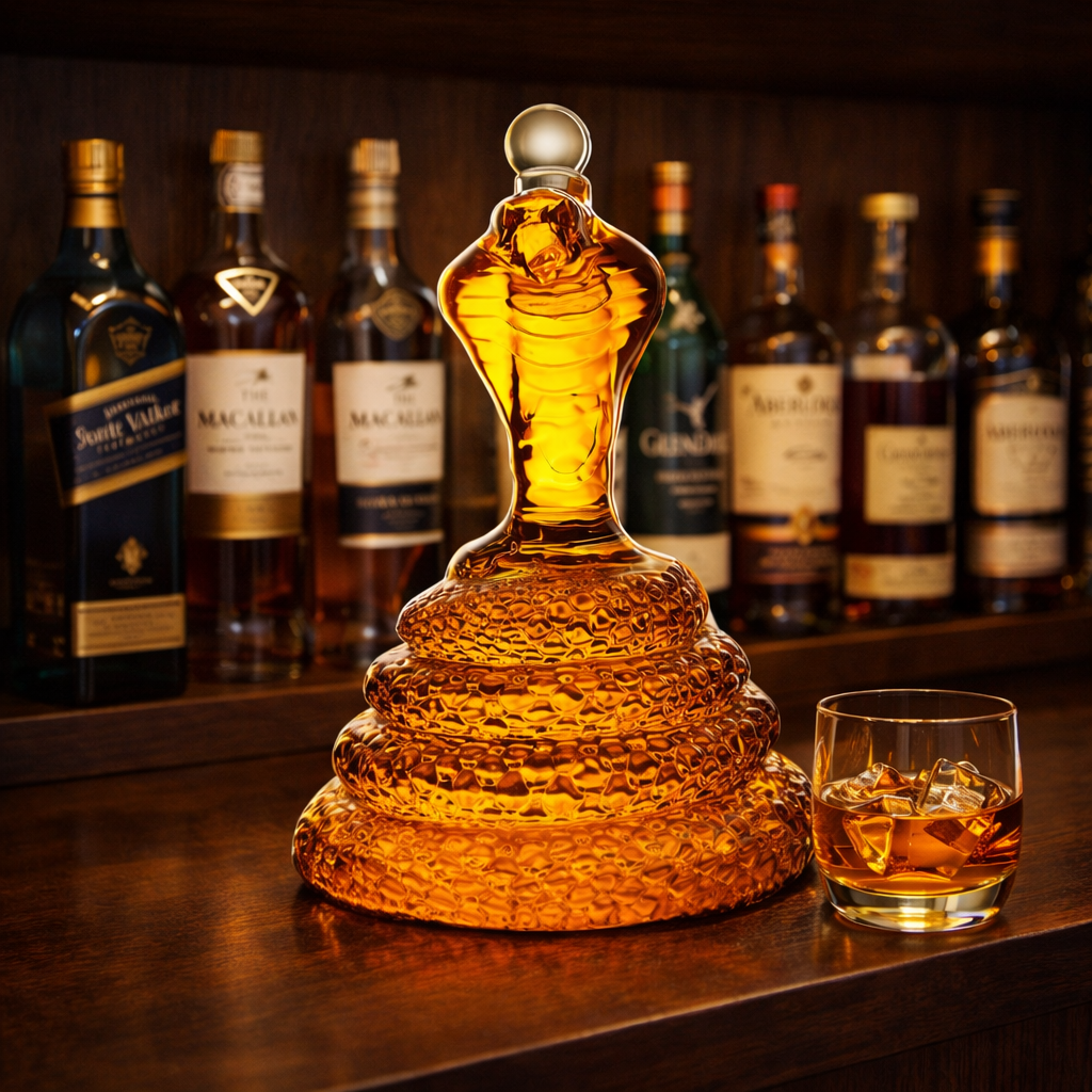Licorera de Cristal | Edición Cobra