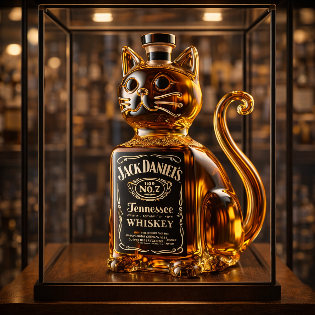Licorera de whisky | Edición Gato