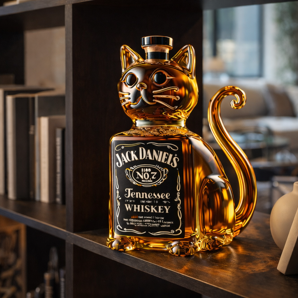 Licorera de whisky | Edición Gato