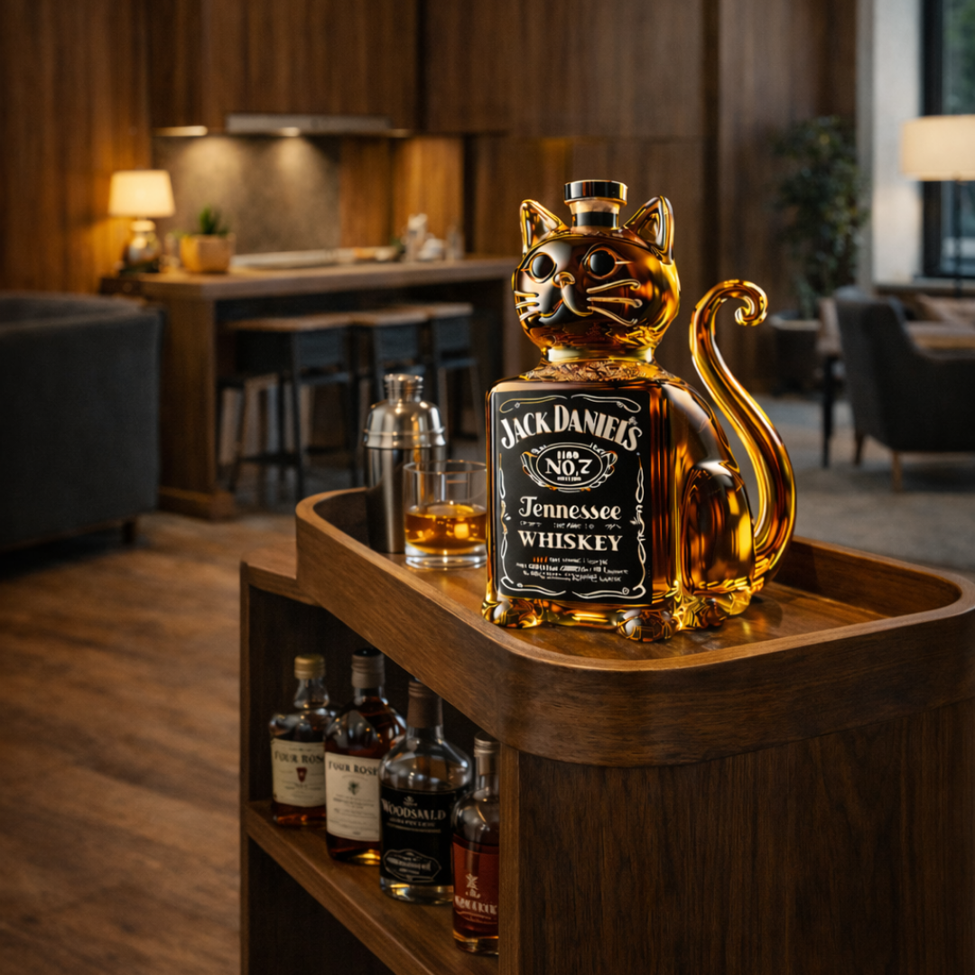Licorera de whisky | Edición Gato