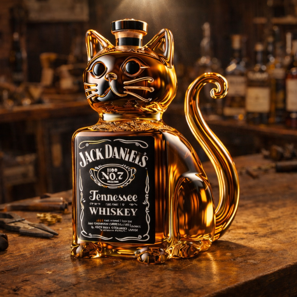 Licorera de whisky | Edición Gato
