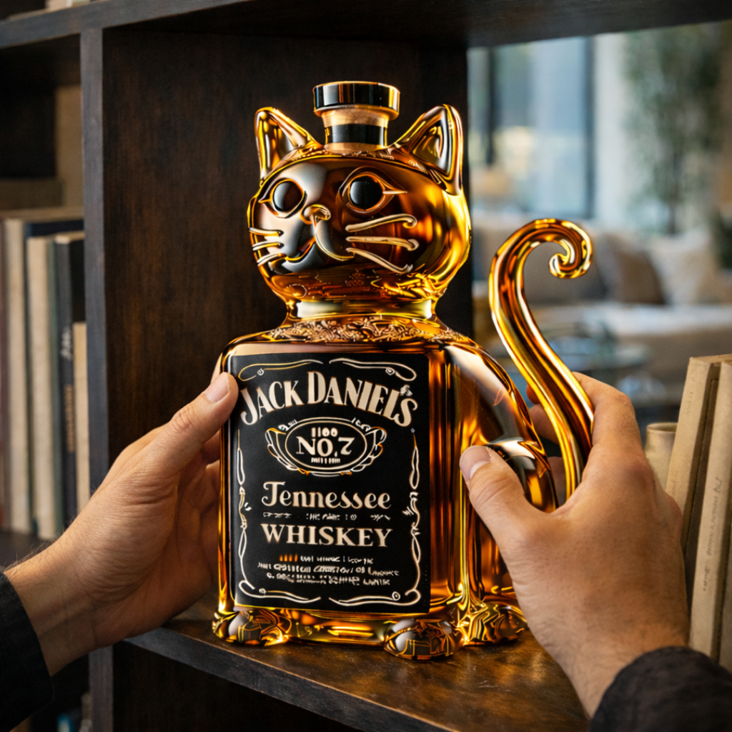 Licorera de whisky | Edición Gato