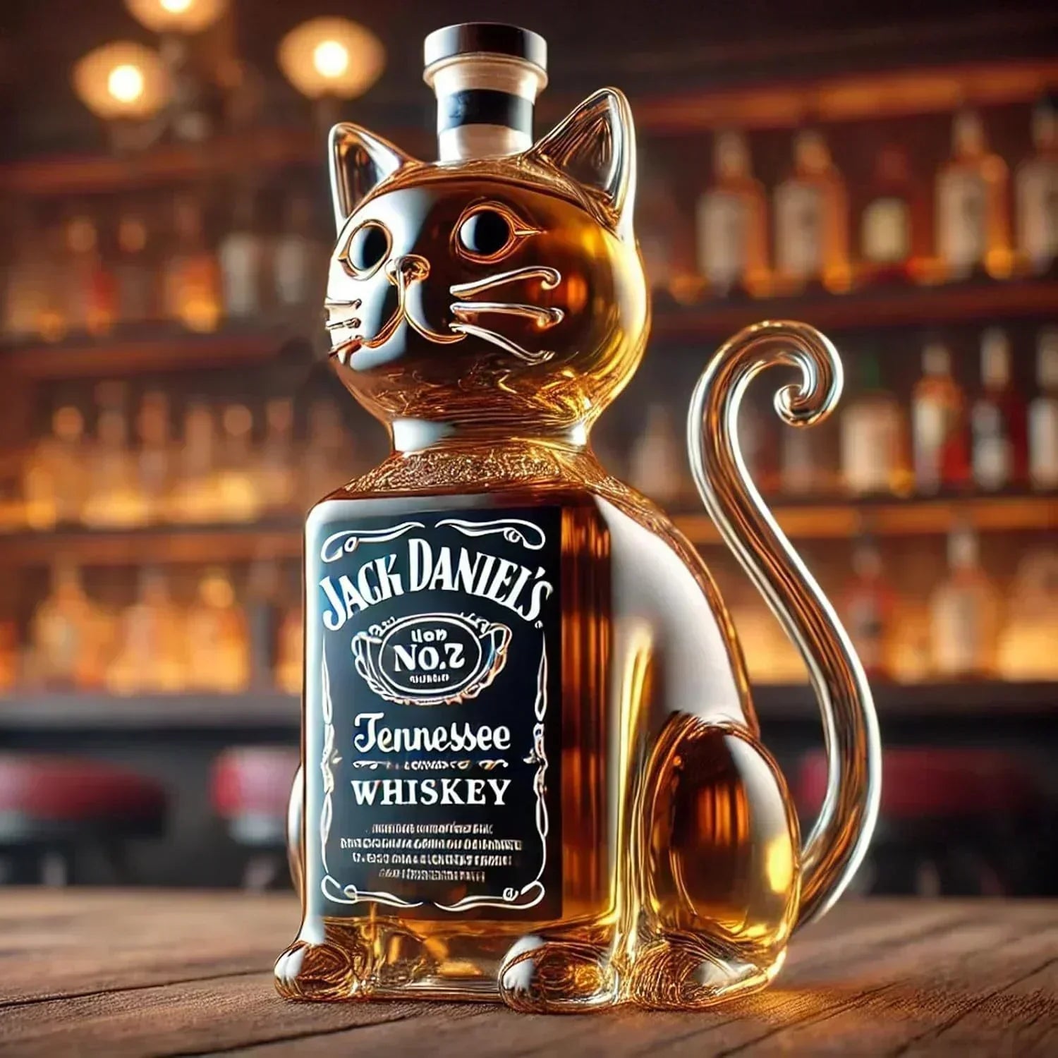 Licorera de whisky | Edición Gato