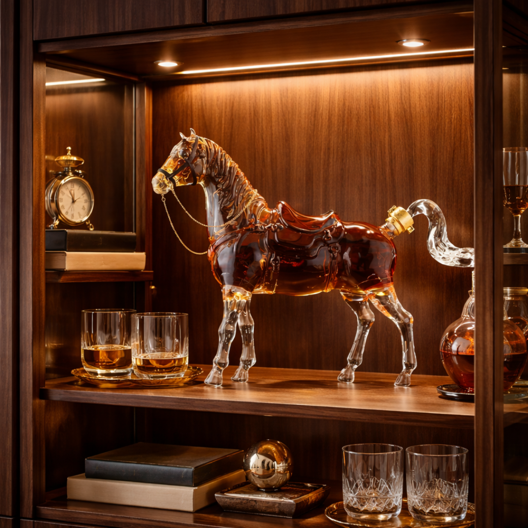Licorera de Cristal |  Edición Caballo