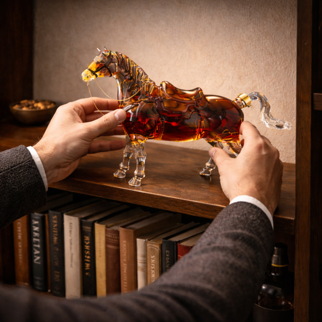 Licorera de Cristal |  Edición Caballo