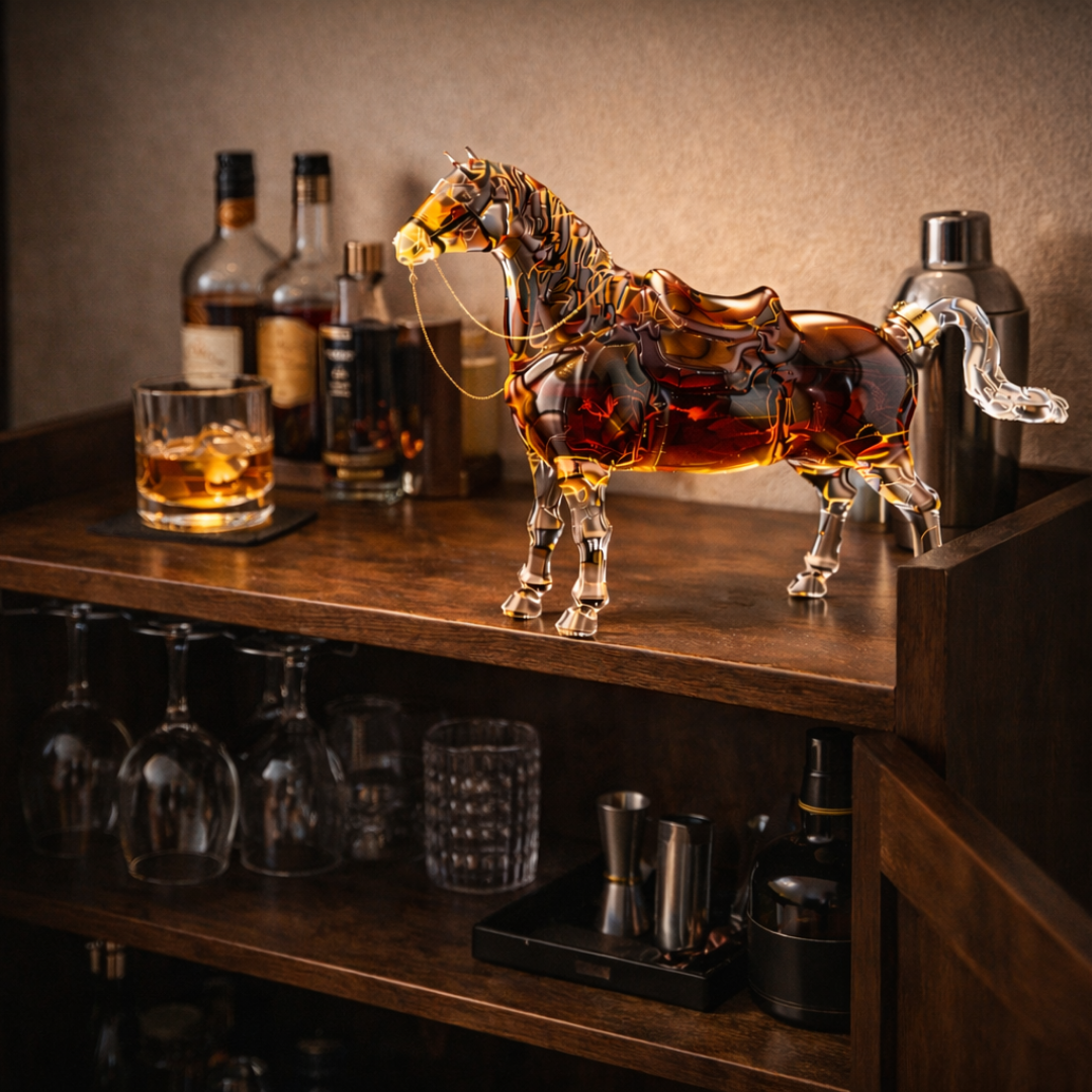 Licorera de Cristal |  Edición Caballo