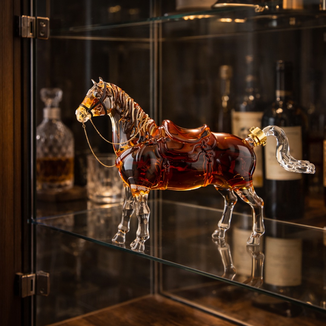 Licorera de Cristal |  Edición Caballo