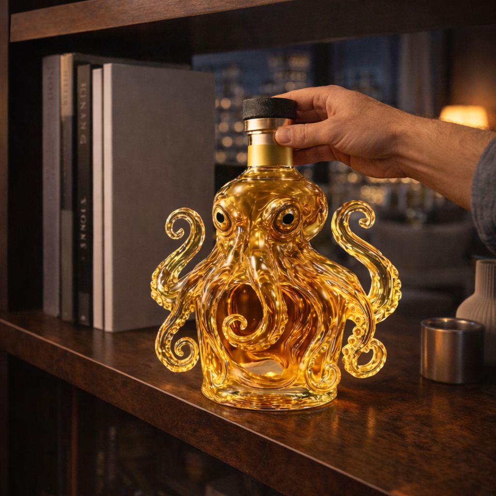 Licorera de whisky | Edición Pulpo