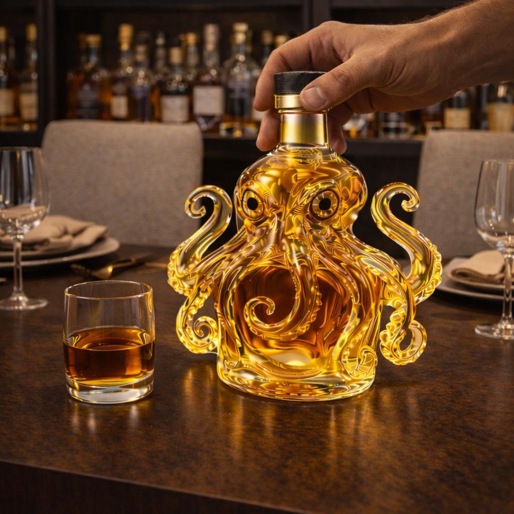 Licorera de whisky | Edición Pulpo