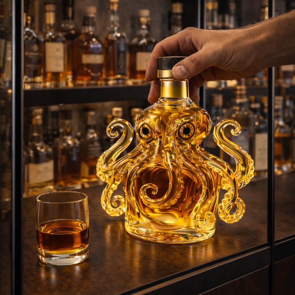 Licorera de whisky | Edición Pulpo
