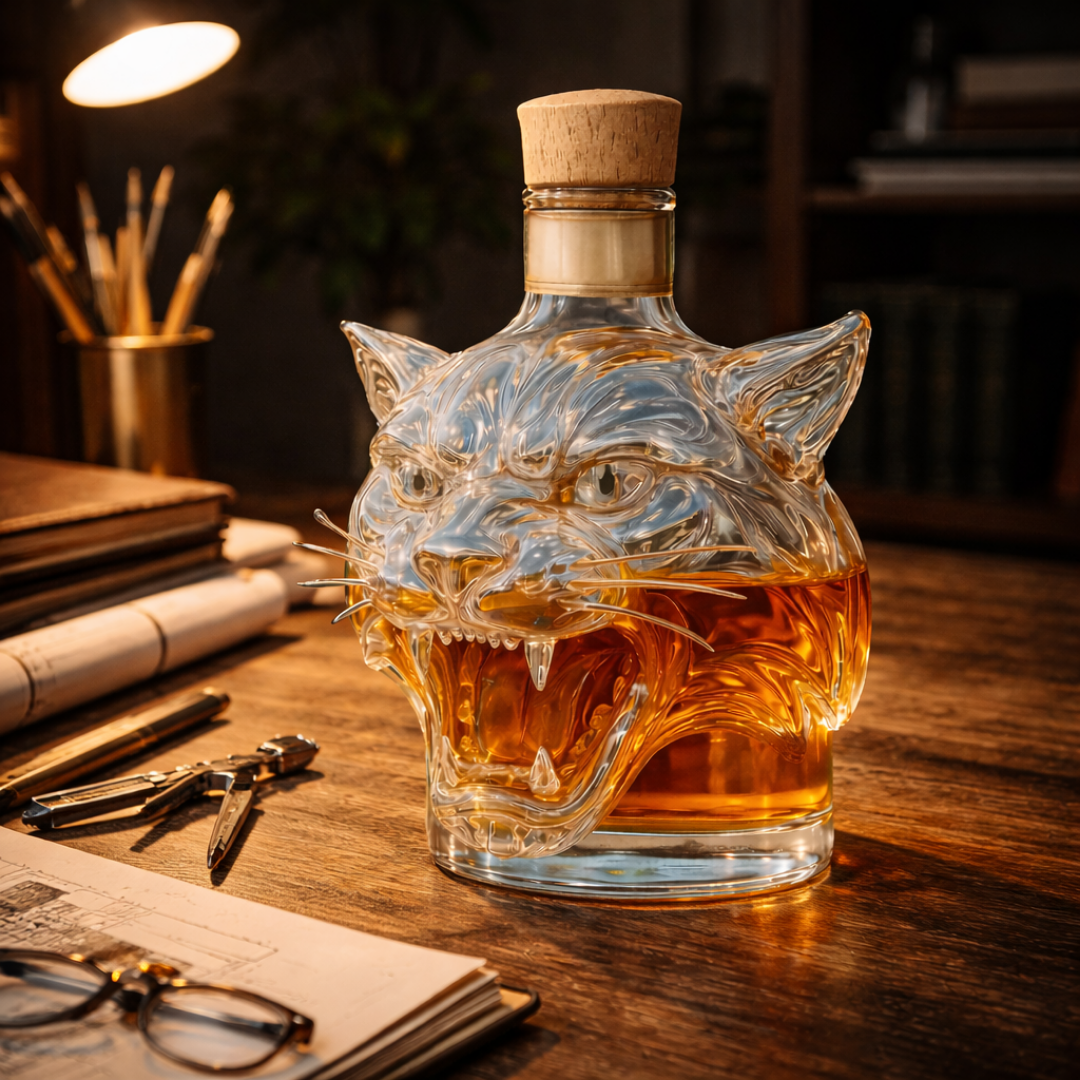 Licorera de Cristal | Edición Tigre