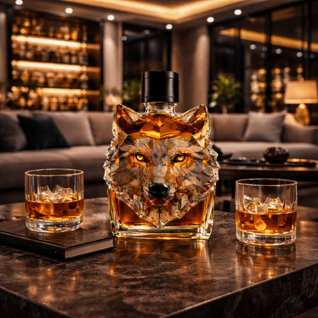 Licorera de whisky | Edición Lobo