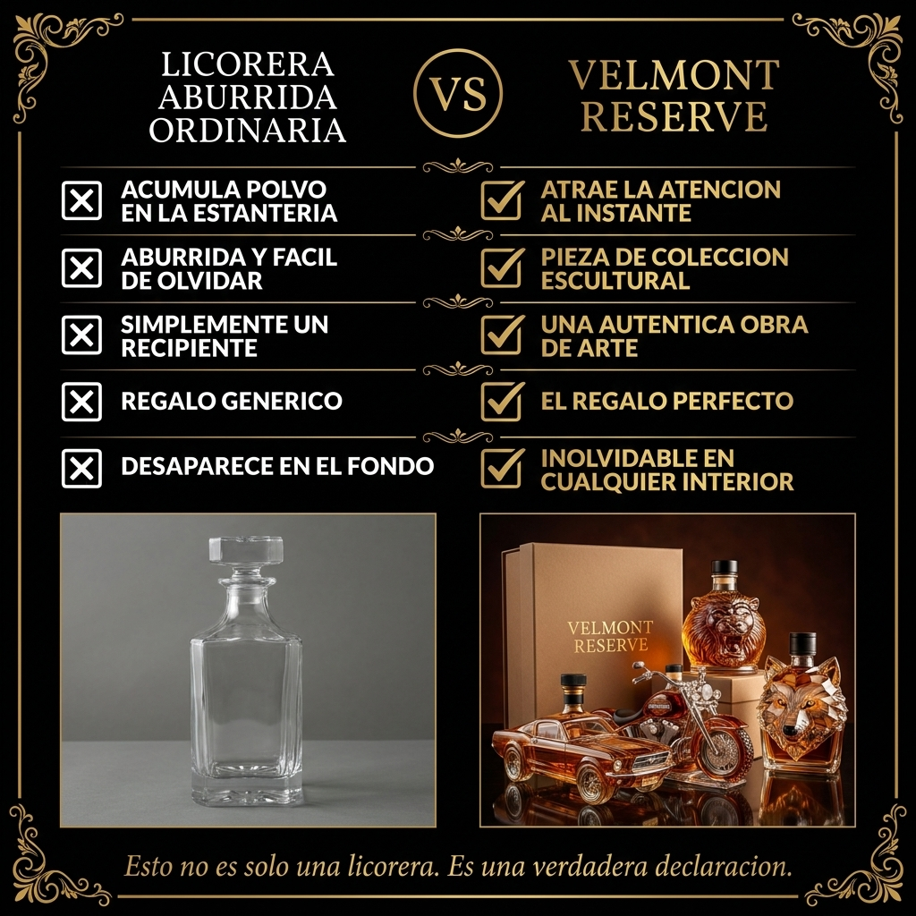 Velmont Reserve - Comparativa licorera aburrida vs Velmont Reserve