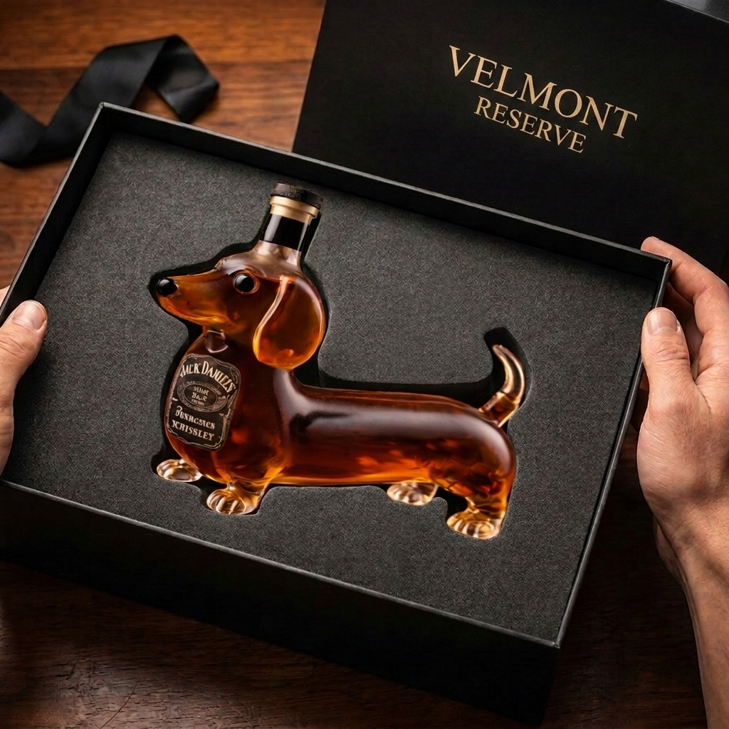 Licorera de Cristal |  Edición Perro salchicha