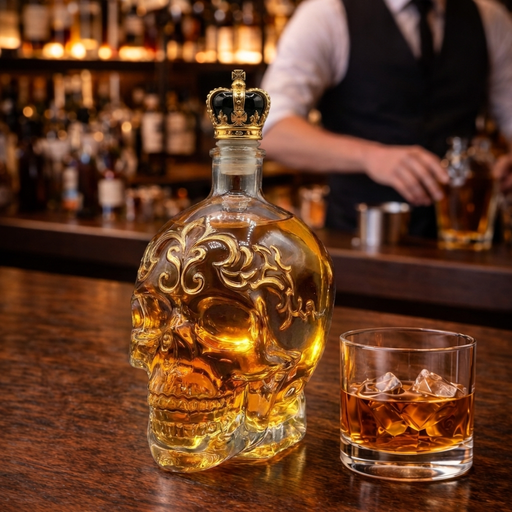 Licorera de Cristal |  Edición Calaveras
