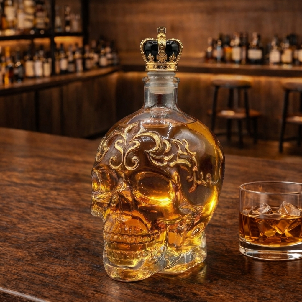 Licorera de Cristal |  Edición Calaveras